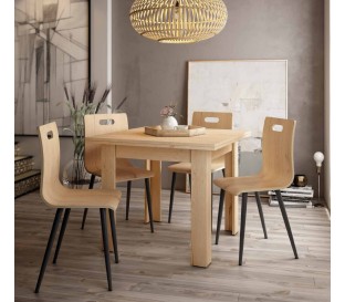 Mesa comedor extensible libro