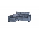 Chaiselongue deslizante reclinable con arcón